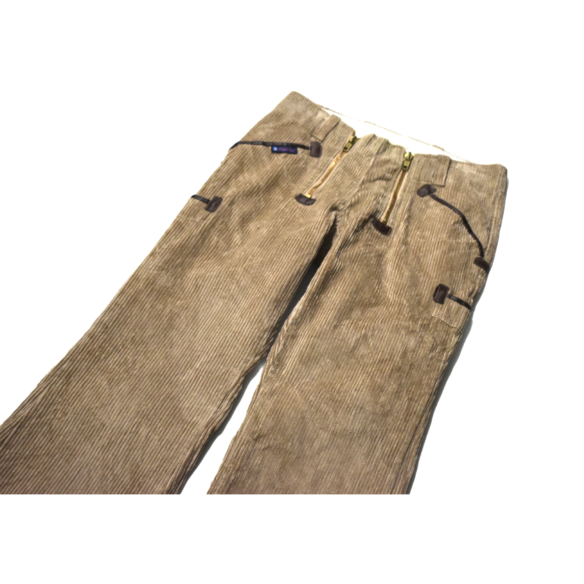 RE/DONE 70s Ultra High-rise Cotton-corduroy Flared Pants in