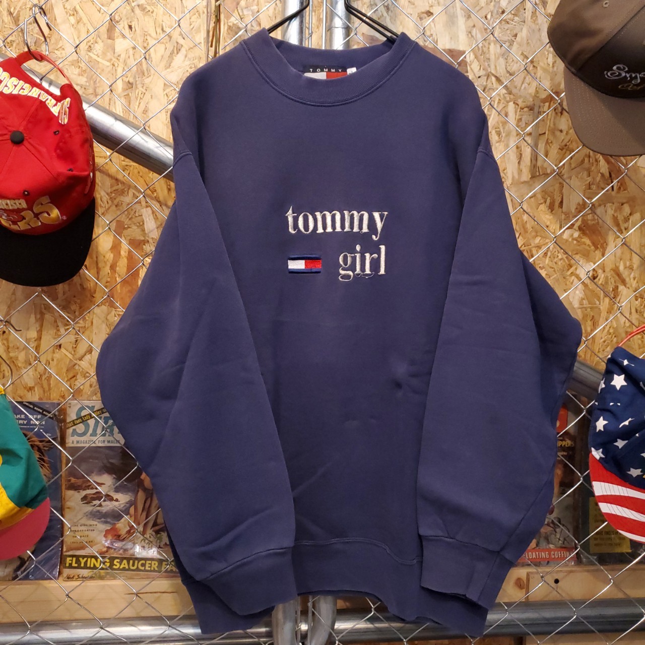 TOMMY HILFIGER 90s トミーガール 刺繍ロゴ スウェット トレーナー ...